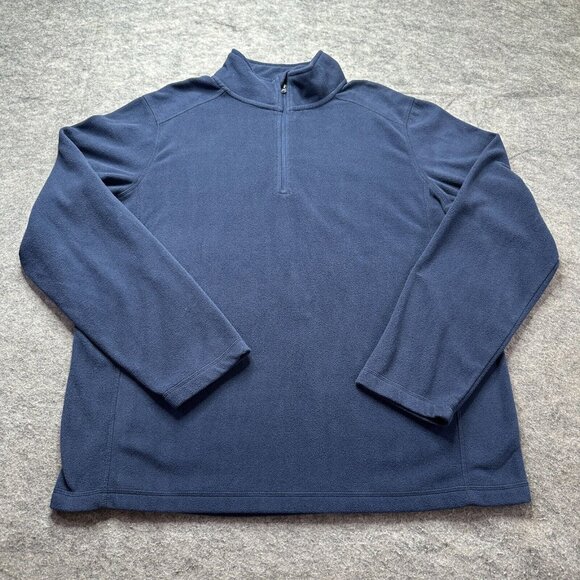 Alpine Design Sweatshirt Men XL Blue Fleece 1/4 Zip Pullover Lightweight - Picture 1 of 11
